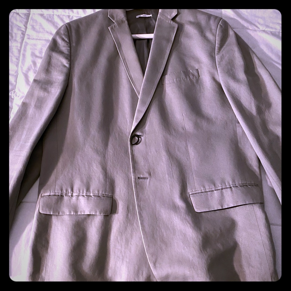 Gray Calvin Klein Slim Fit Sports Jacket